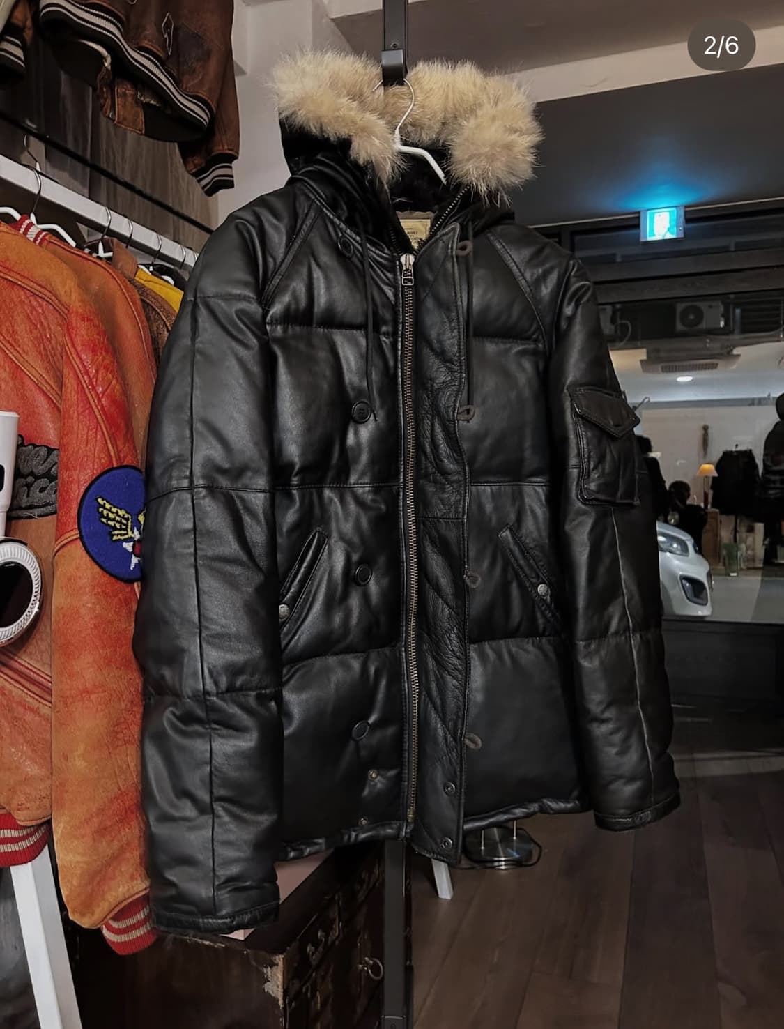 Avirex N-2B leather down(아비렉스 가죽 패딩) 상품이미지2