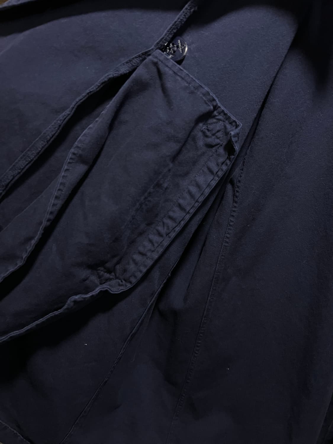 [S]90's 폴로 랄프로렌 Made in USA 네이비 트렌치 피코트 상품이미지5