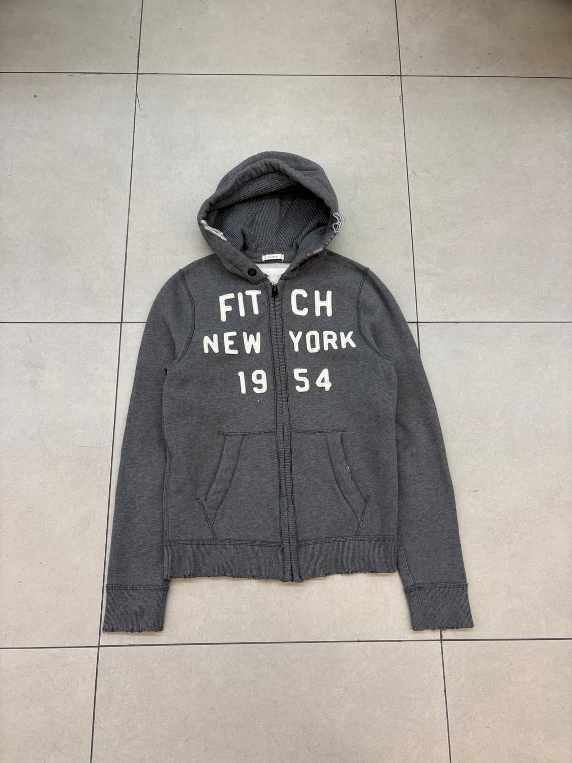 아베크롬비 피치 뉴욕 디스트레스드 후드집업 상품이미지3