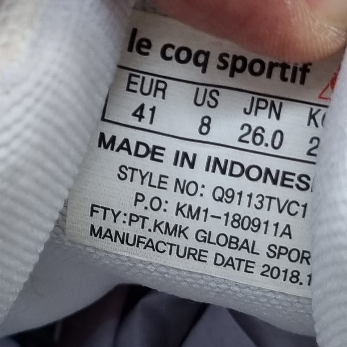 르꼬끄 스포르티브 딩키 남성운동화 260 상품이미지6