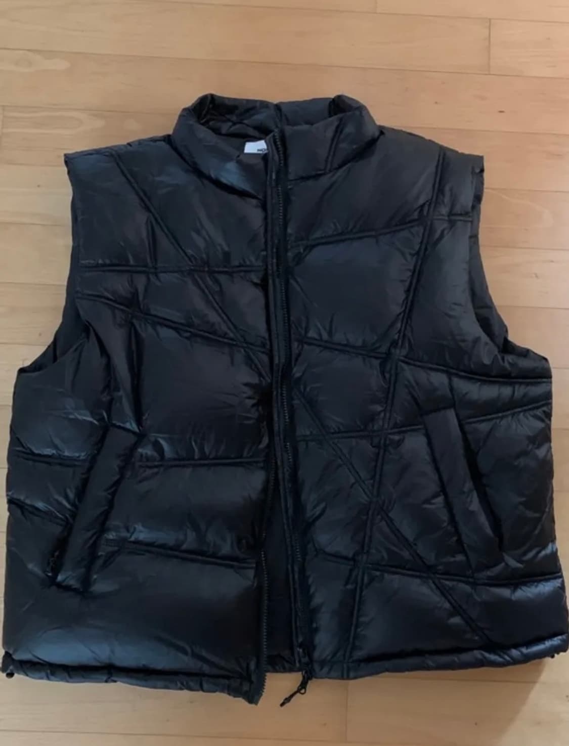 (L) 노매뉴얼 패딩 베스트 무광 블랙 상품이미지1