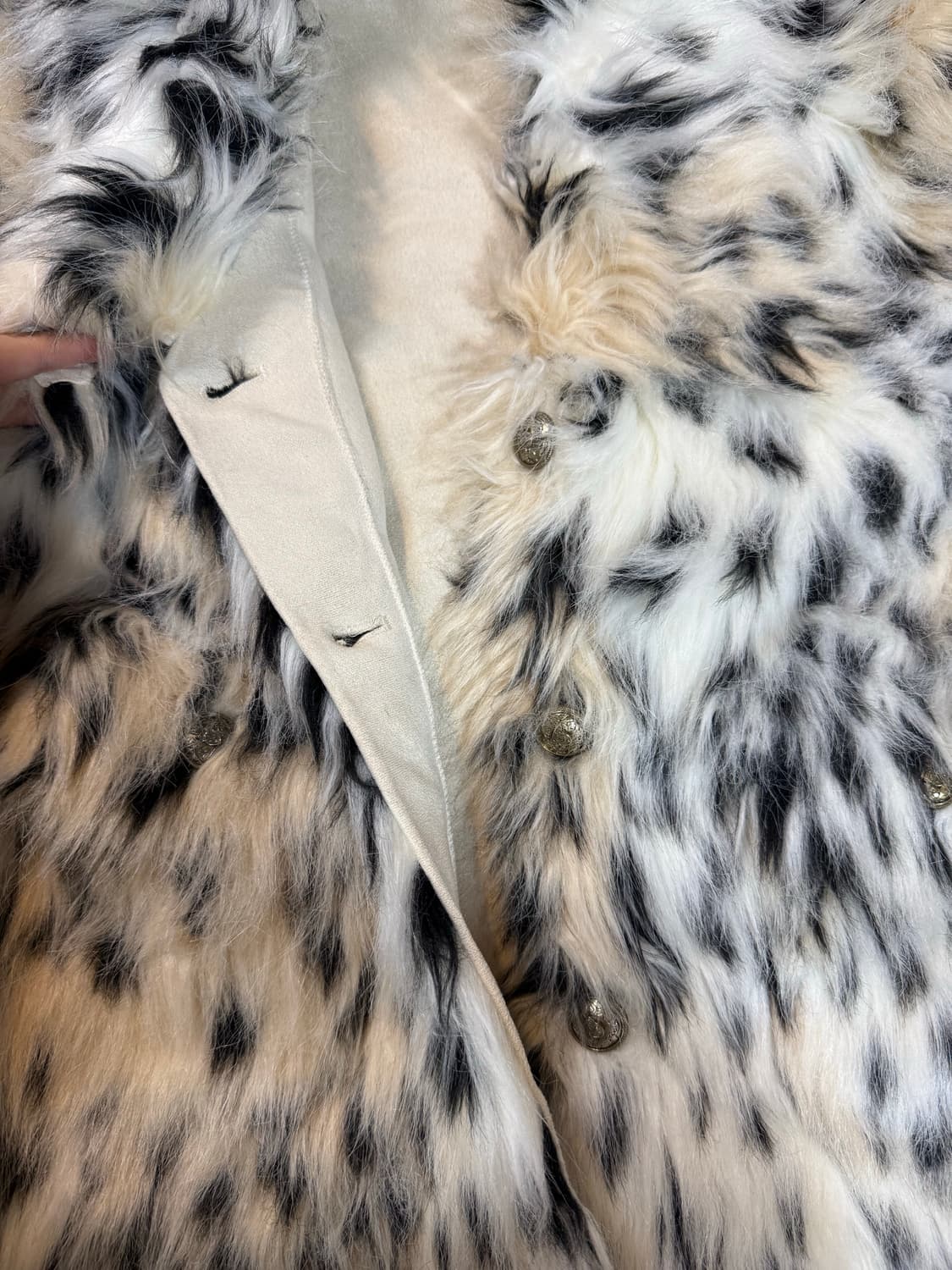 빈티지 레오파드 퍼 코트 상품이미지7