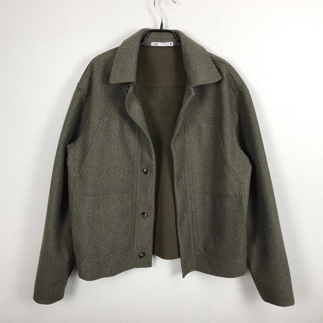 자라 zara 포켓 오버 셔츠형 자켓 남성M 상품이미지2