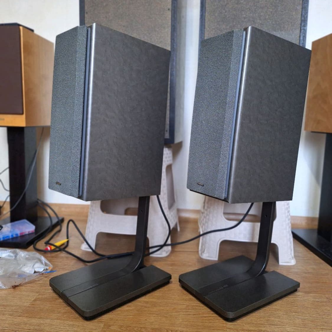 (스탠드 포함)빅터 VICTOR SX-105 북쉘프 스피커 1조 빈티지  상품이미지3