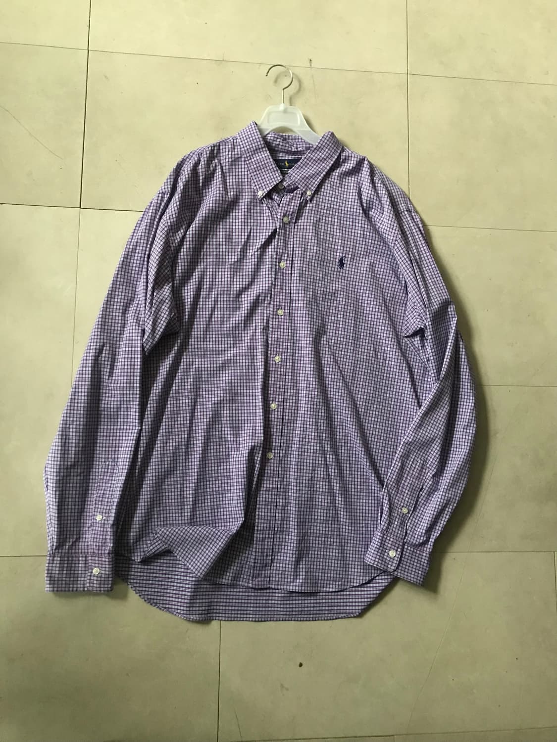 폴로 퍼플 체크셔츠 상품이미지8