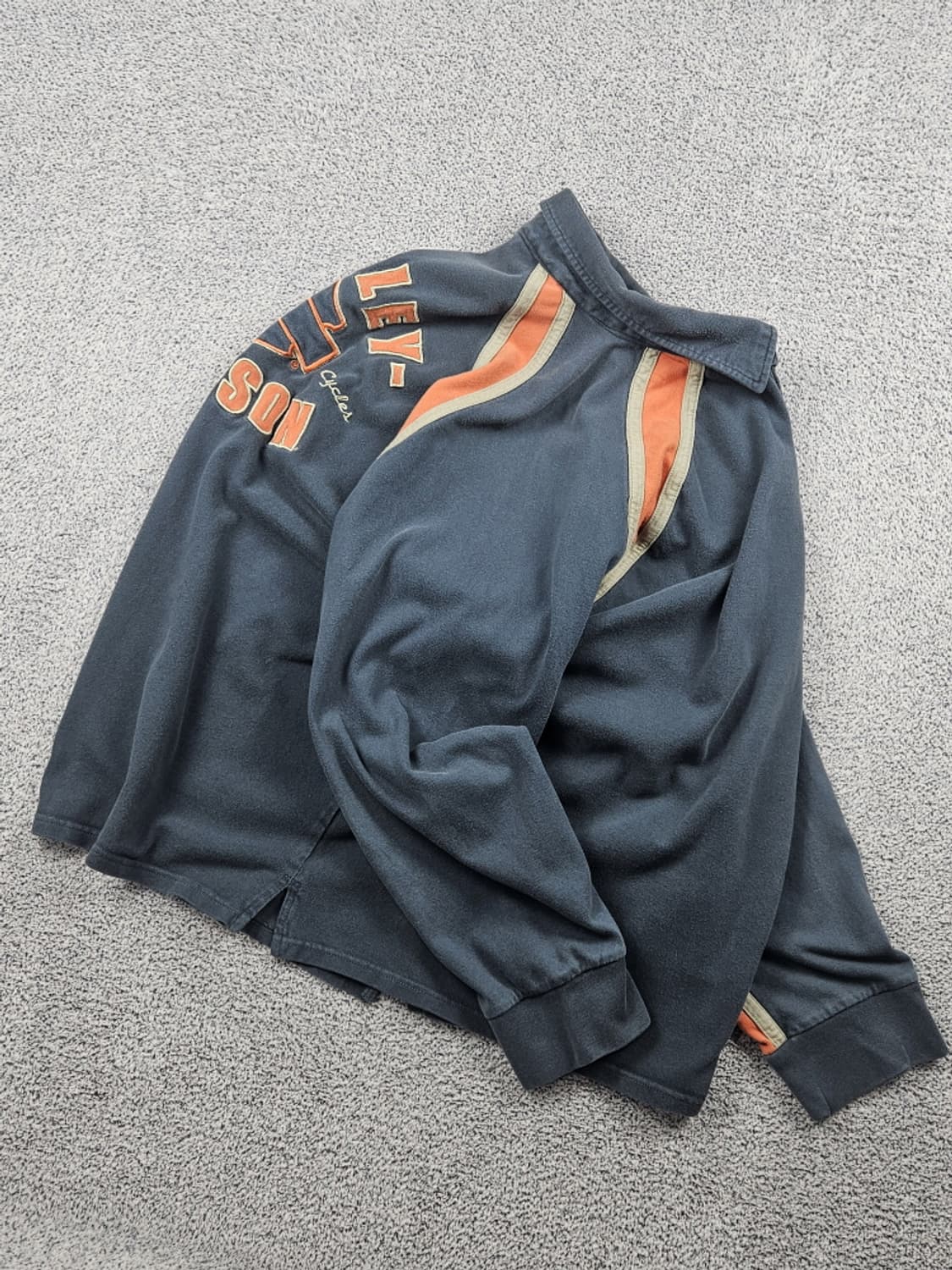 할리데이비슨 자수로고 래글런 럭비 티셔츠 ( 2XL ) / 10243 상품이미지5