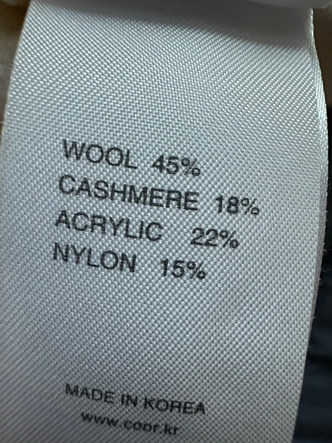 쿠어 캐시미어 니트 아이보리 S사이즈 상품이미지2