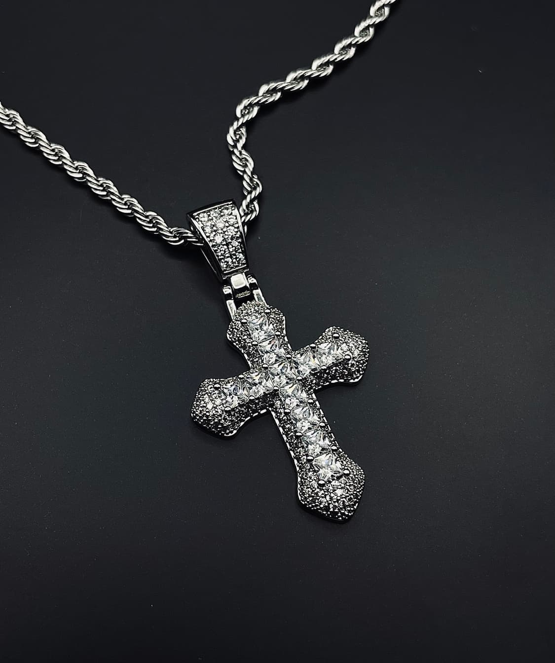 pcr053 Glow the cross cubic necklace 상품이미지2