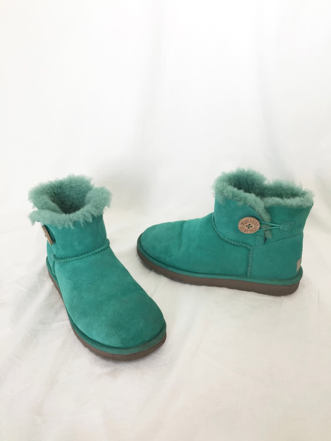 UGG Wood button  Mint Short Boots  상품이미지3