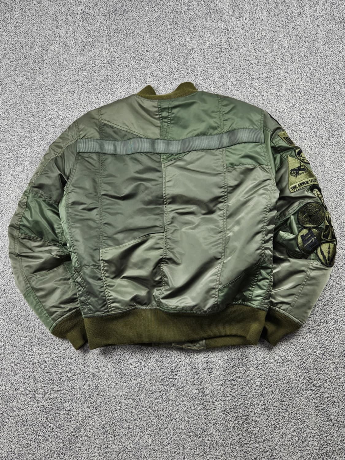 쇼트 멀티 패치 새틴 봄버 MA-1 자켓 ( M ) / 9927 상품이미지5