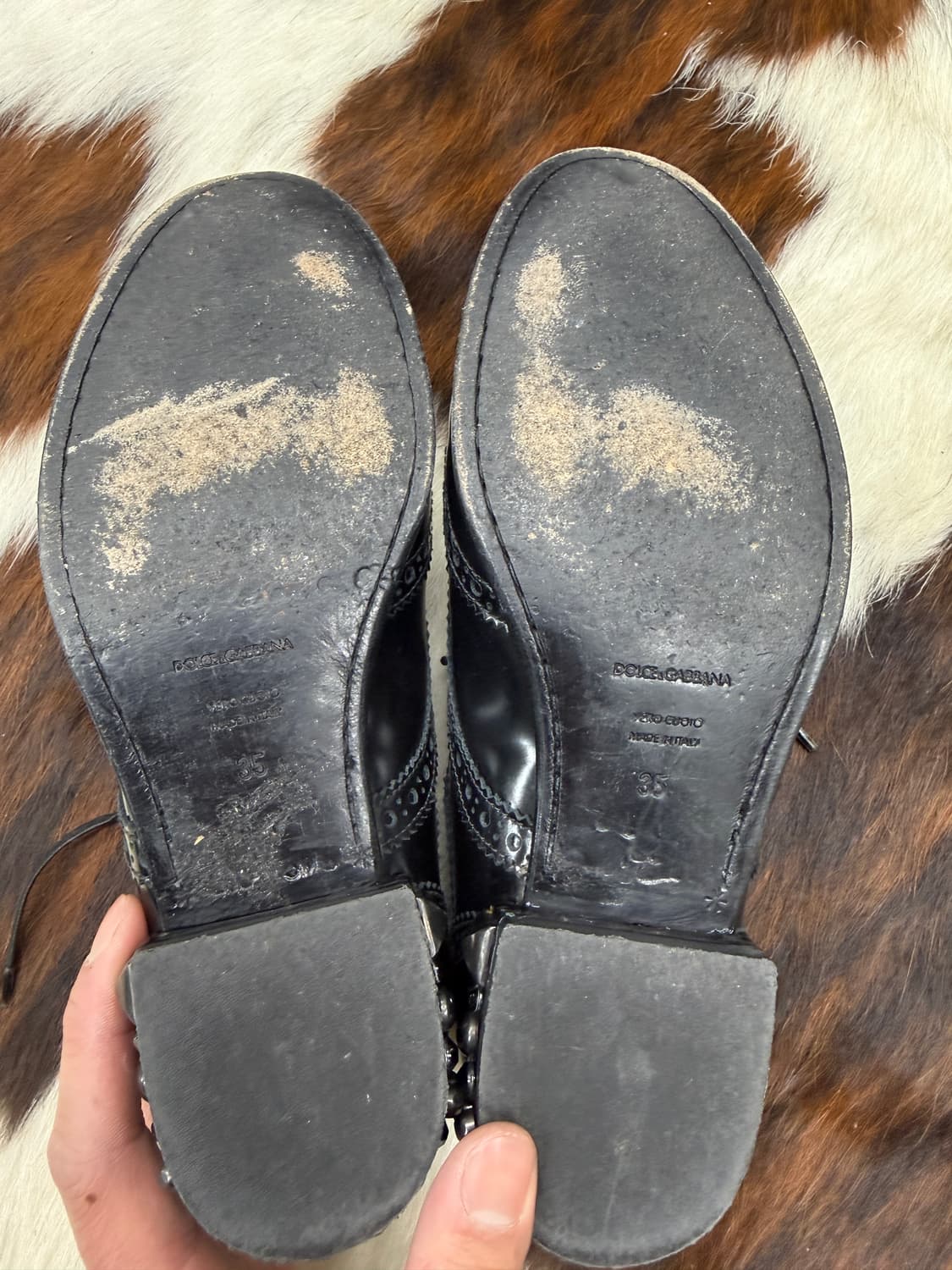 돌체앤가바나 스터드 윙팁 더비슈즈 상품이미지7