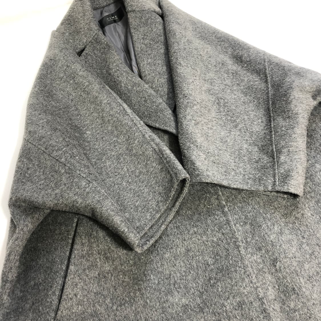 Time 타임 핸드메이드 캐시미어 코트 M 상품이미지6