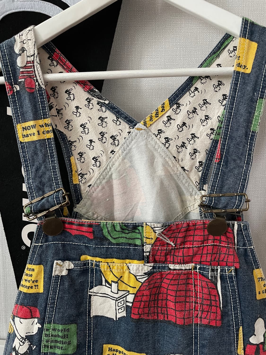 빈티지 부푸우 x 스누피 데님 오버롤 상품이미지3