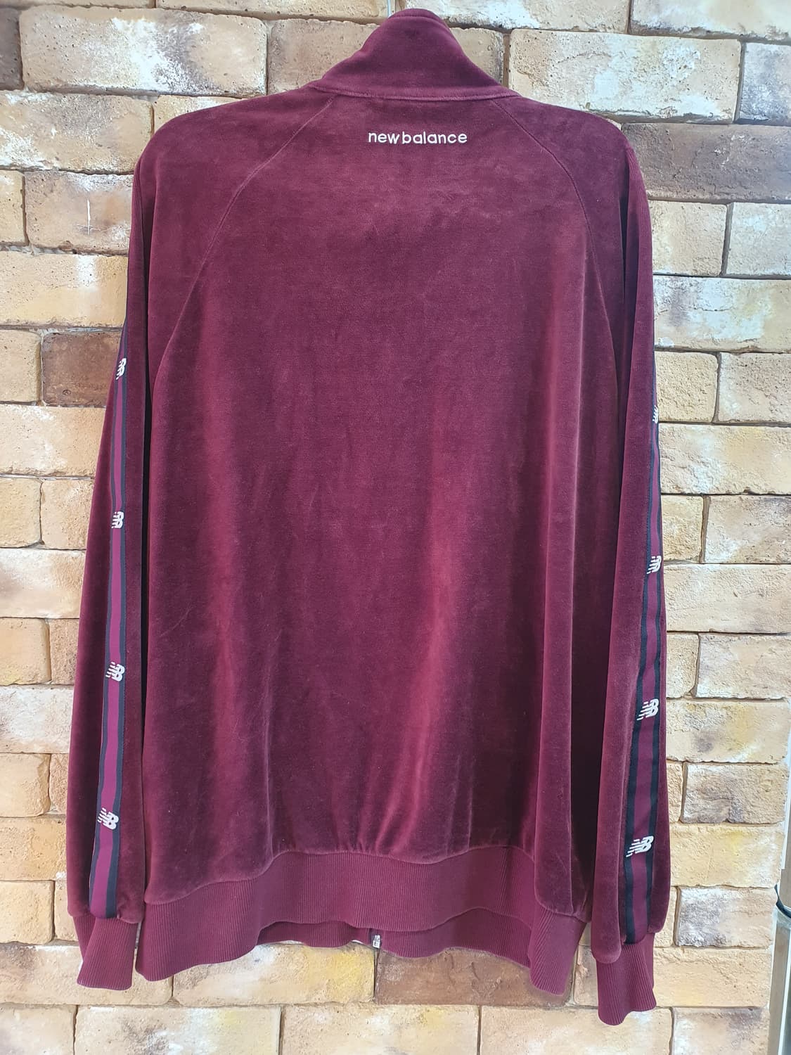 뉴발란스 벨벳 트랙 자켓 버건디 105 상품이미지2