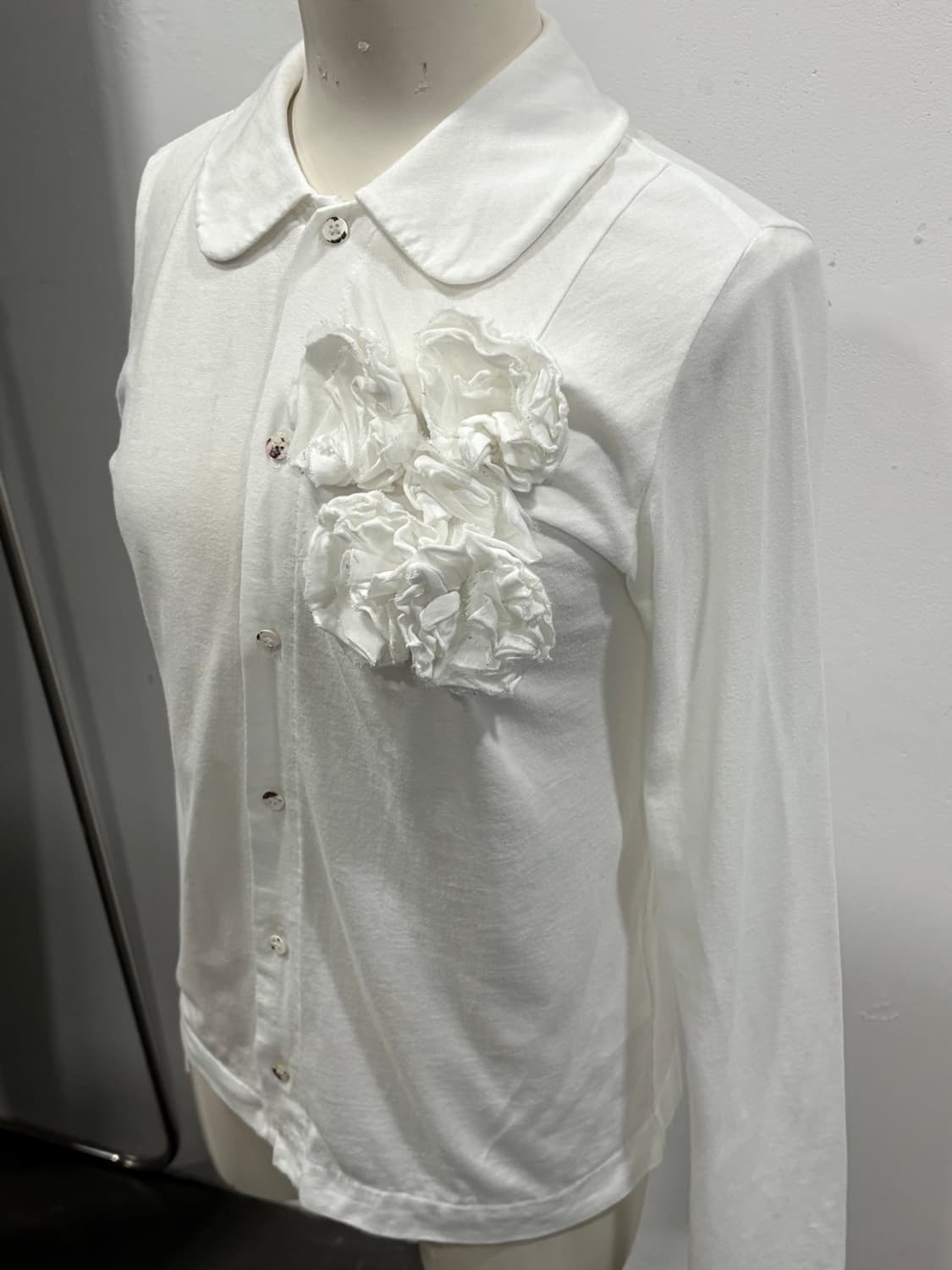 꼼데가르송 트리콧 코사지 블라우스 상품이미지4