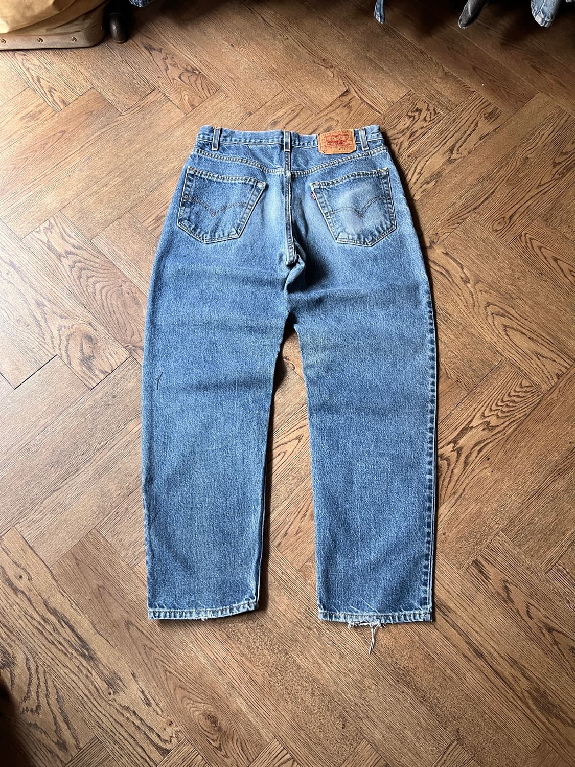 [33]00's 리바이스 USA Made 550 디스트로이드 데님 팬츠 상품이미지6