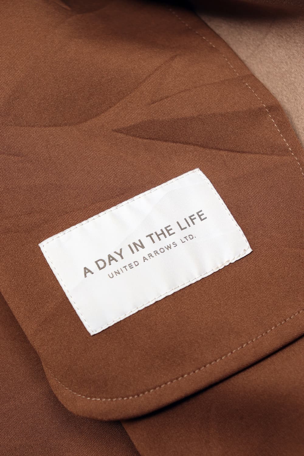 A DAY IN THE LIFE 노카라 원버튼 베이지 코트 상품이미지5