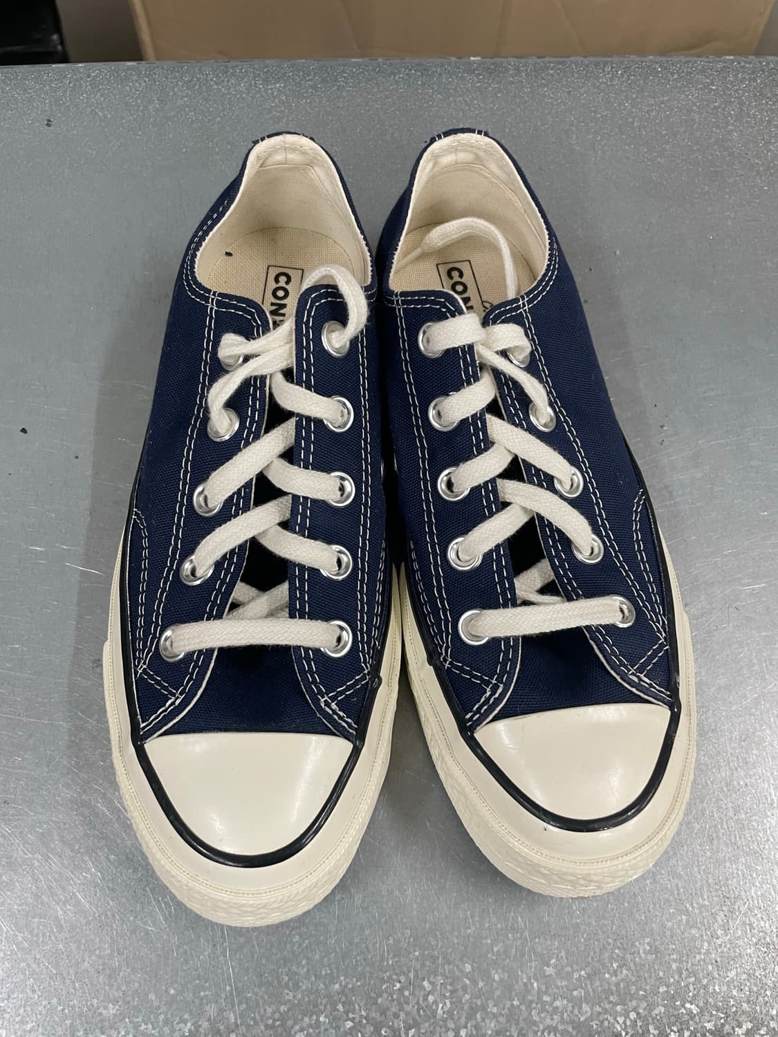 컨버스 척 70 빈티지 캔버스 로우 미드나잇 네이비 230 상품이미지5
