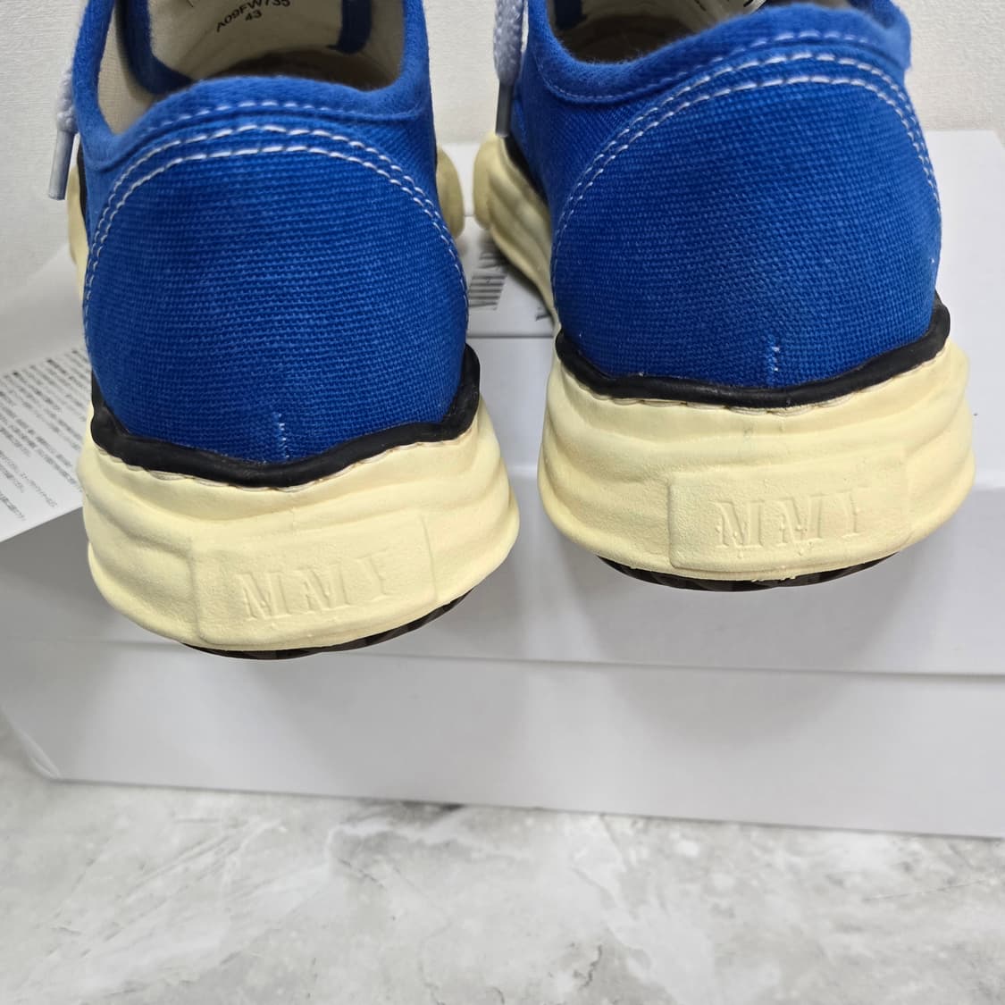 메종 미하라야스히로 베이커 스니커즈 신발 블루 43사이즈 판매 상품이미지5