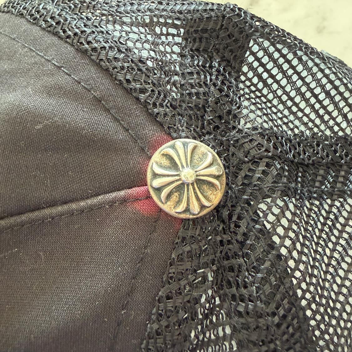 크롬하츠 홀스슈 크로스 사이드 로고 메쉬 캡 모자 USA OS 상품이미지6