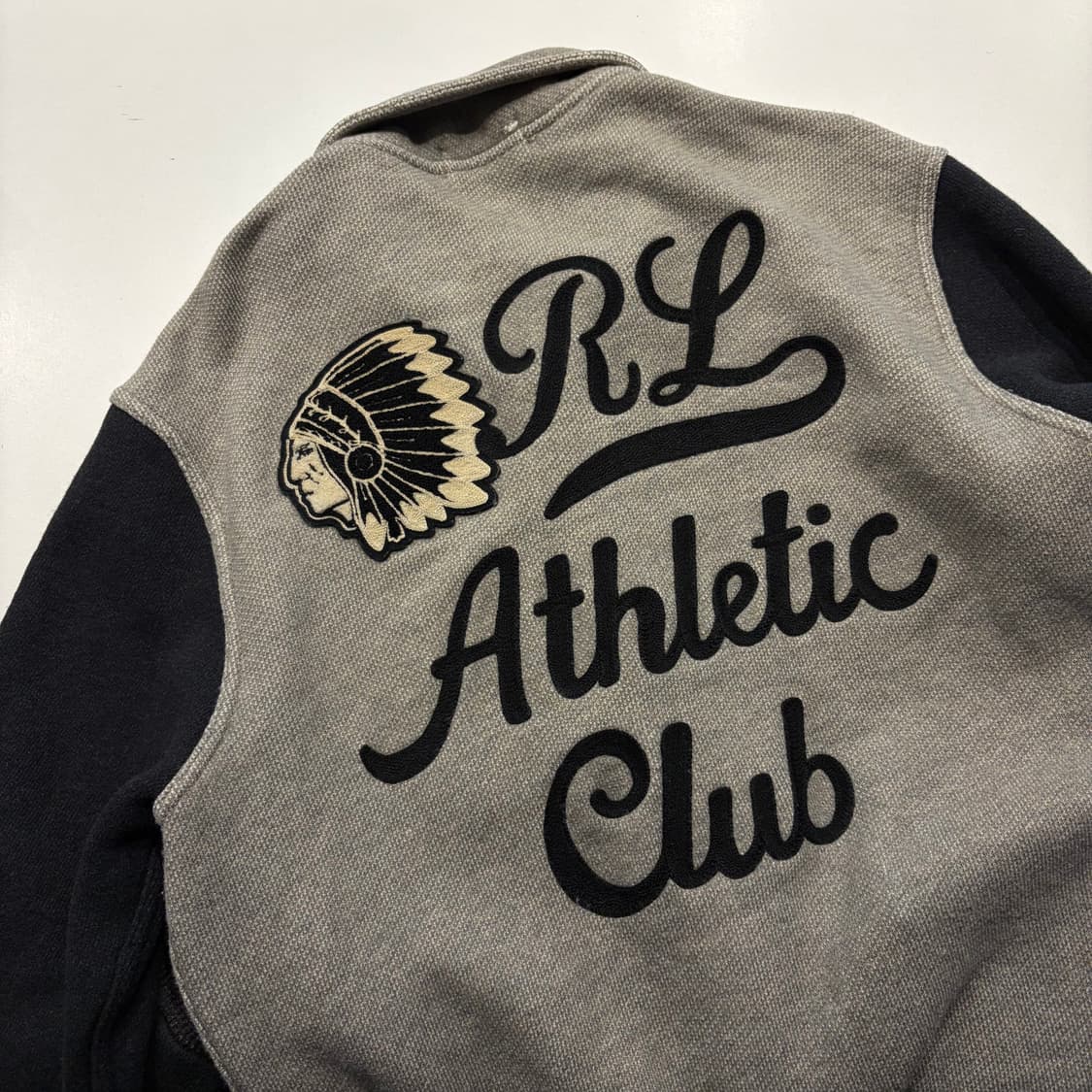 [M] 폴로 인디언헤드 RL 애슬레틱 클럽 스타디움 니트 자켓 C654 상품이미지3