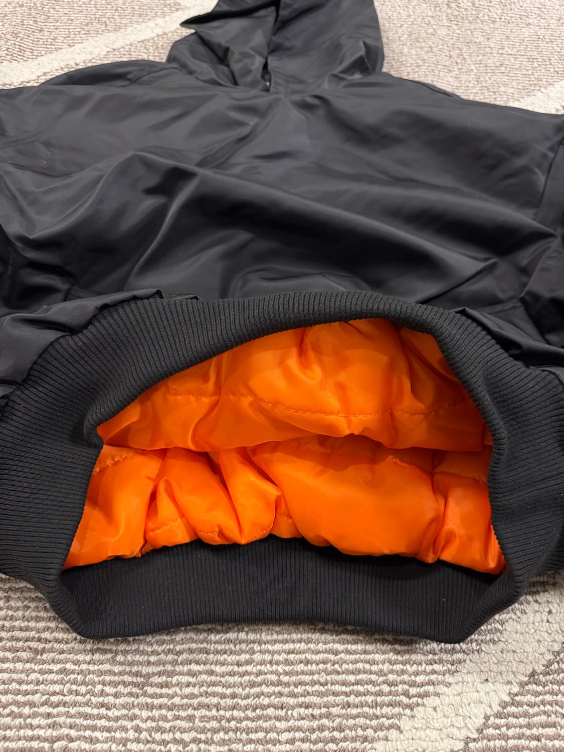 [새제품/L] 샤카웨어 나일론 풀오버 봄버 - 블랙 상품이미지5