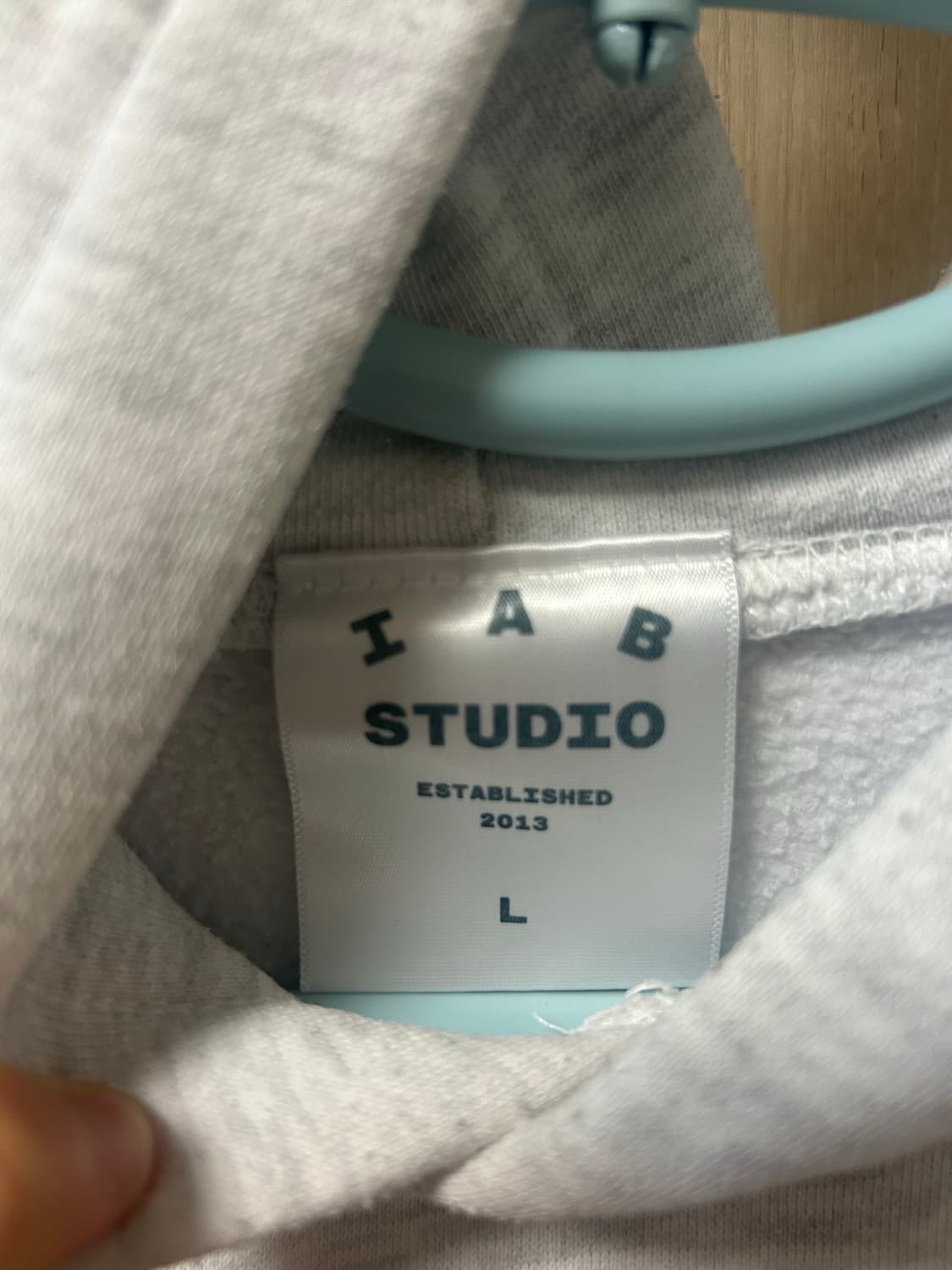 아이앱 스튜디오 후드티 라이트 그레이L 상품이미지4