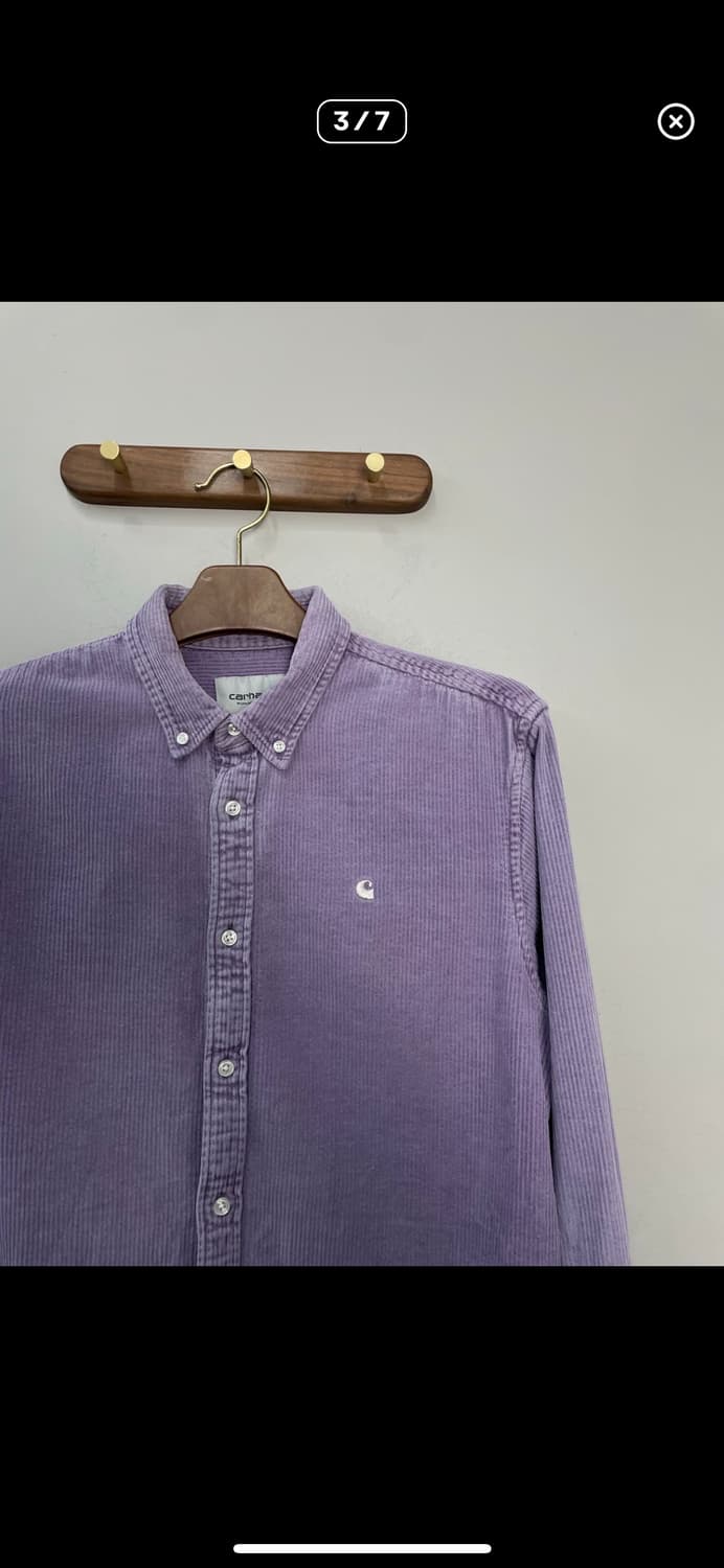 칼하트 WIP 코듀로이 연보라 셔츠 A3579 상품이미지3