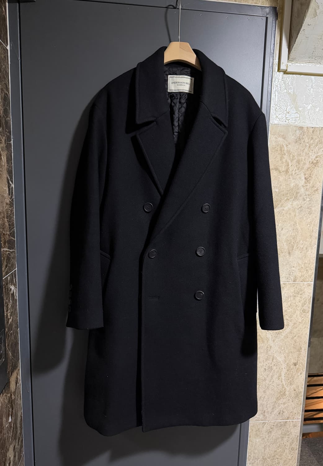 앤더슨벨 누빔 더블 코트 상품이미지1