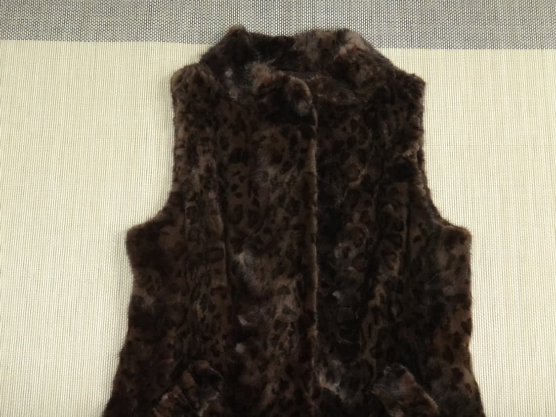 (90size) TELE GRAPH 호피무늬 밍크 롱 베스트 상품이미지3