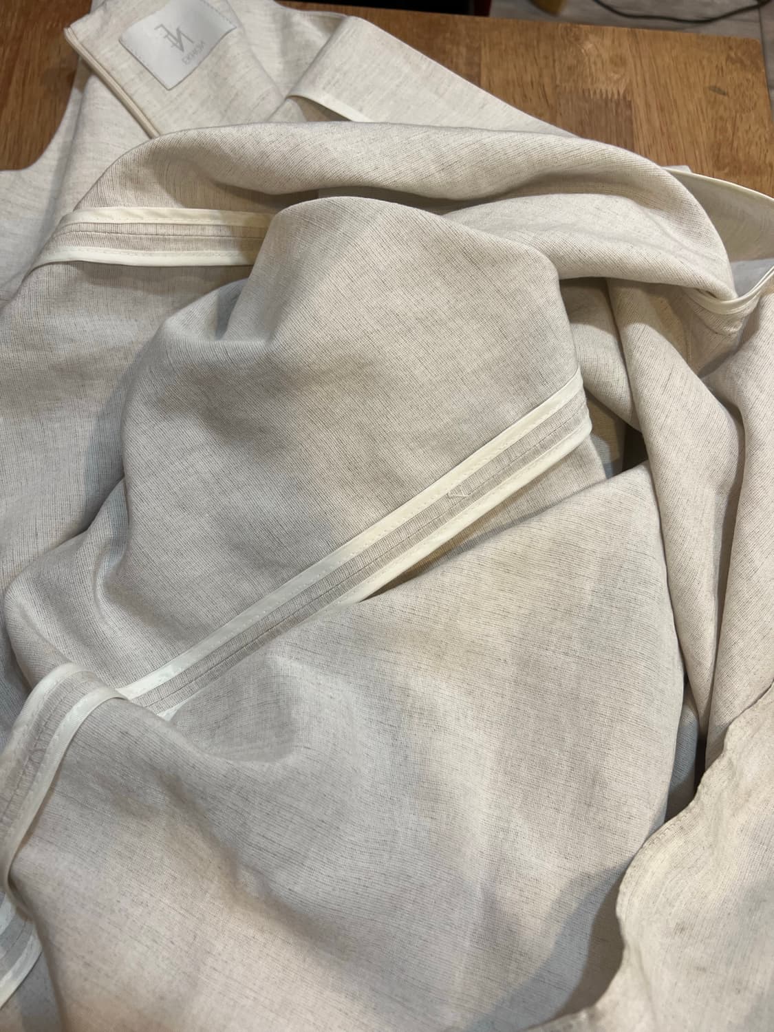 에콘 EKHON 여성 오트밀베이지 린넨원피스 슬리브리스원피스 상품이미지6