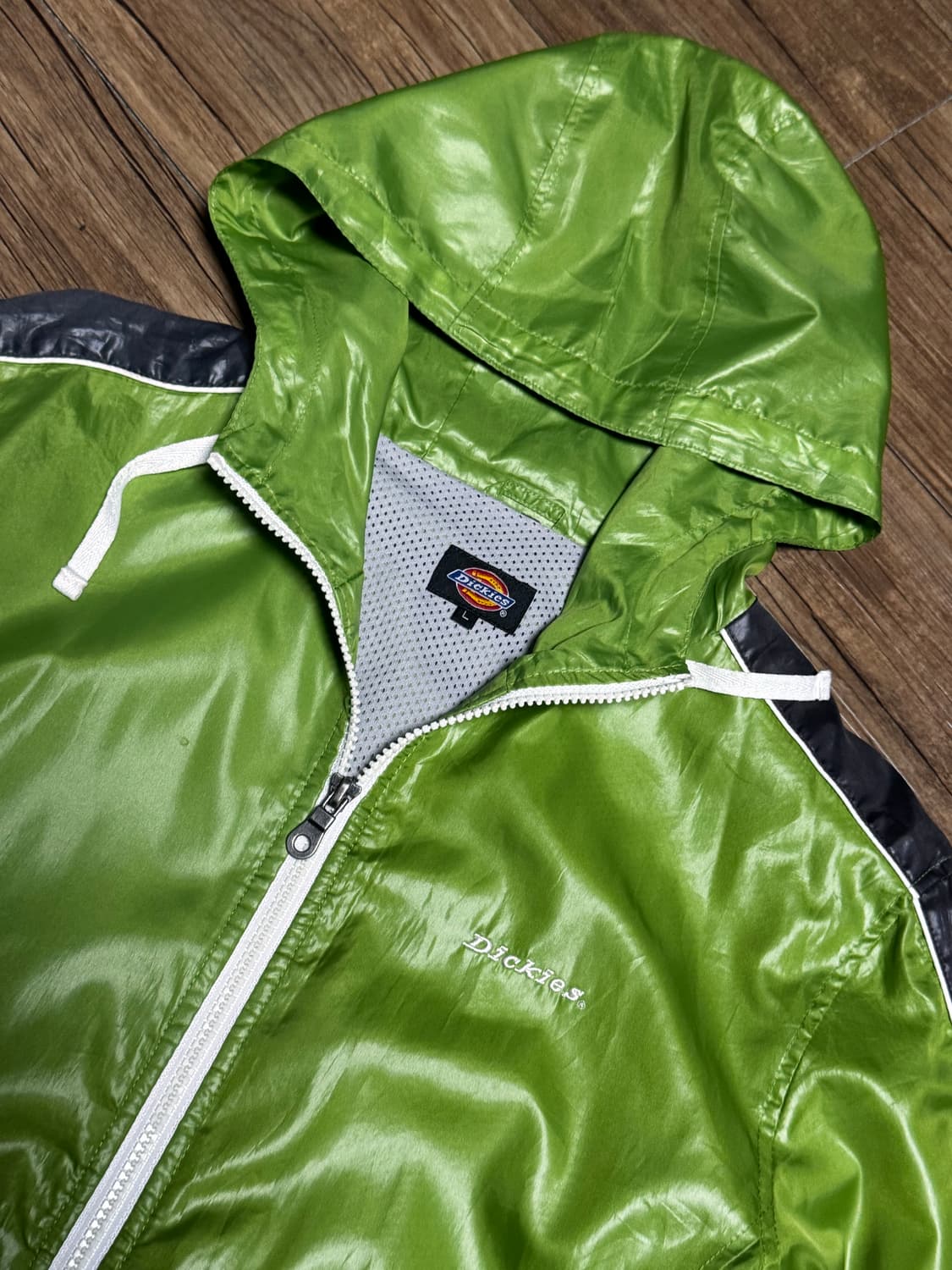 [L] 디키즈 그린 후드 바람막이 자켓 상품이미지4