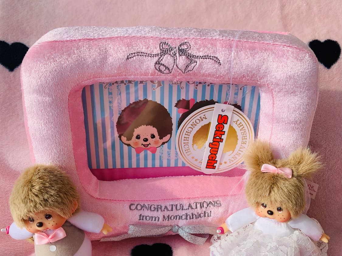 몬치치 웨딩 인형 액자 희귀 상품이미지4