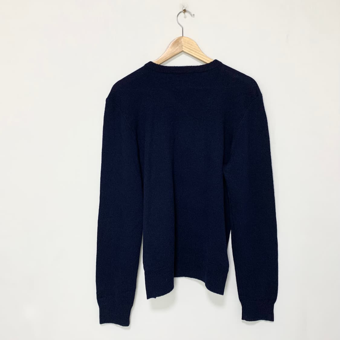 폴로 랄프로렌 램스울 네이비 브이넥 니트 남성 L 상품이미지4