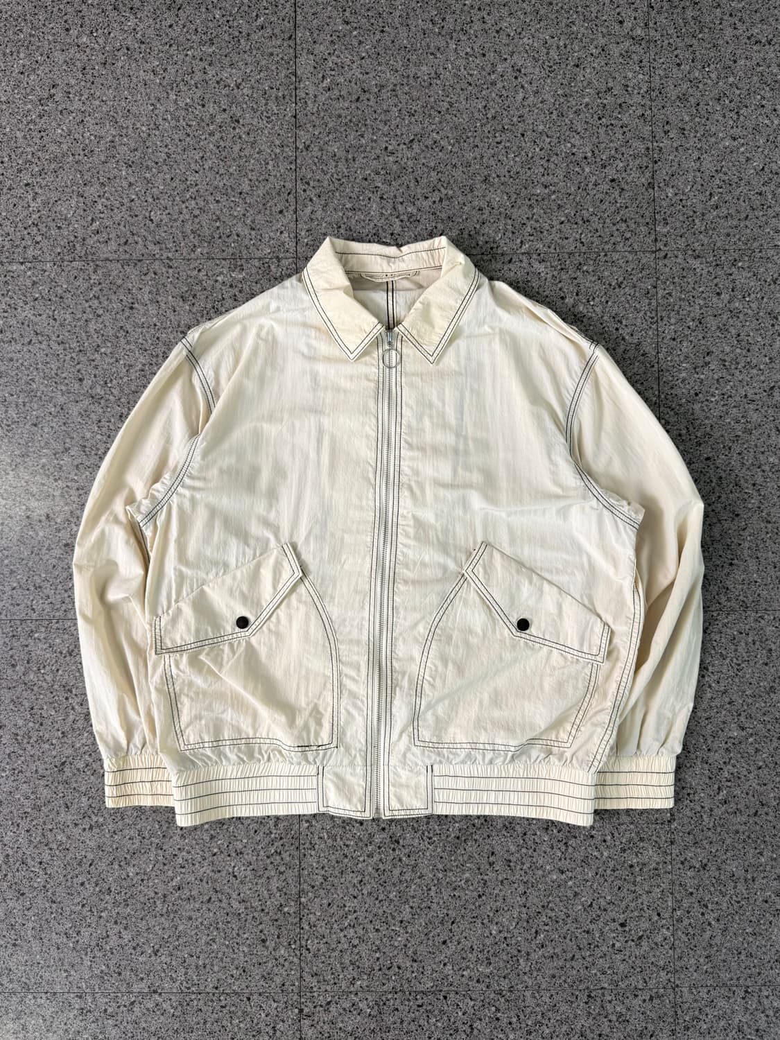 vintage ivory nylon jacket  상품이미지1