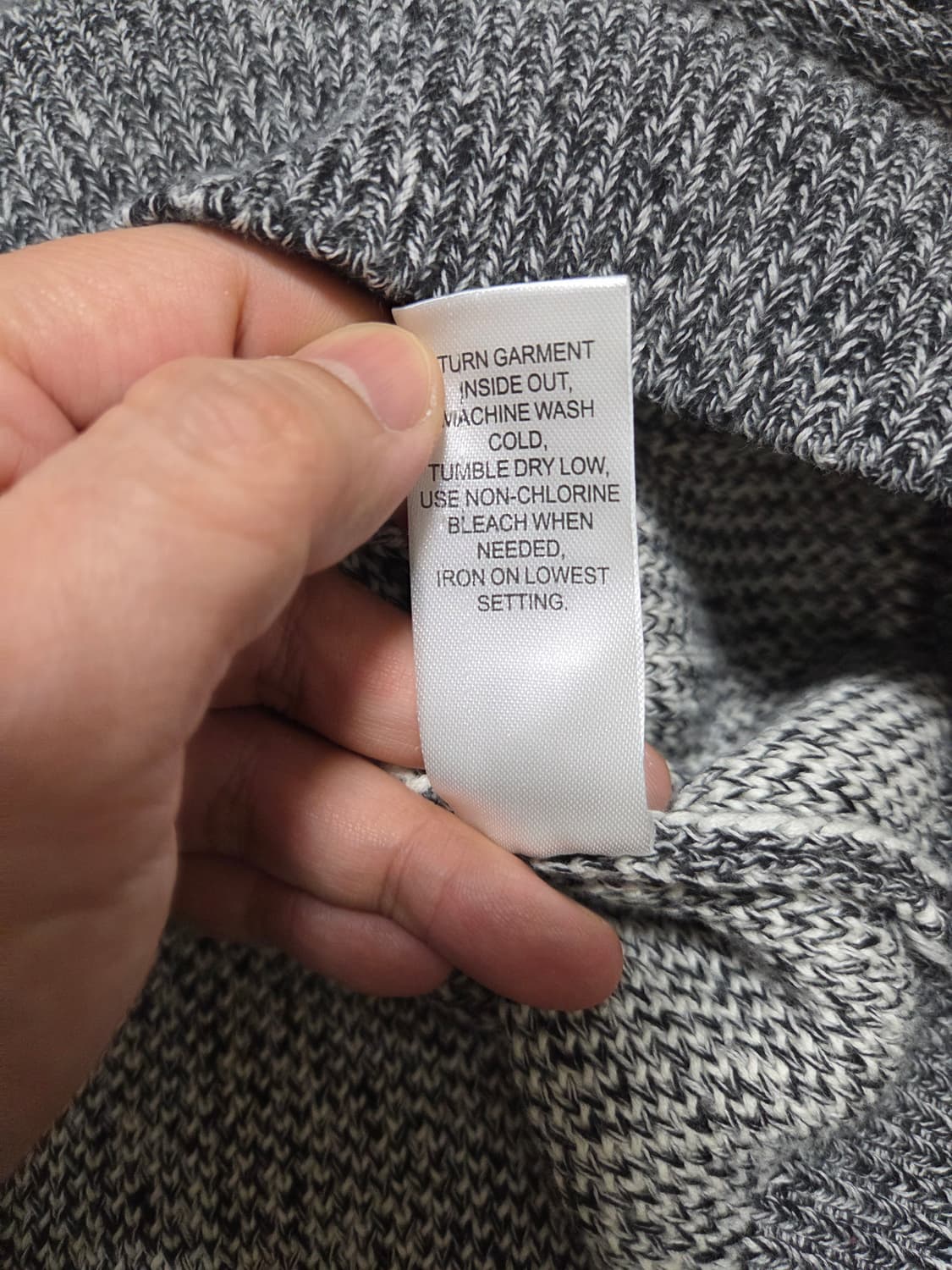 피오갓에센셜 멜란지 그레이 니트 상품이미지10