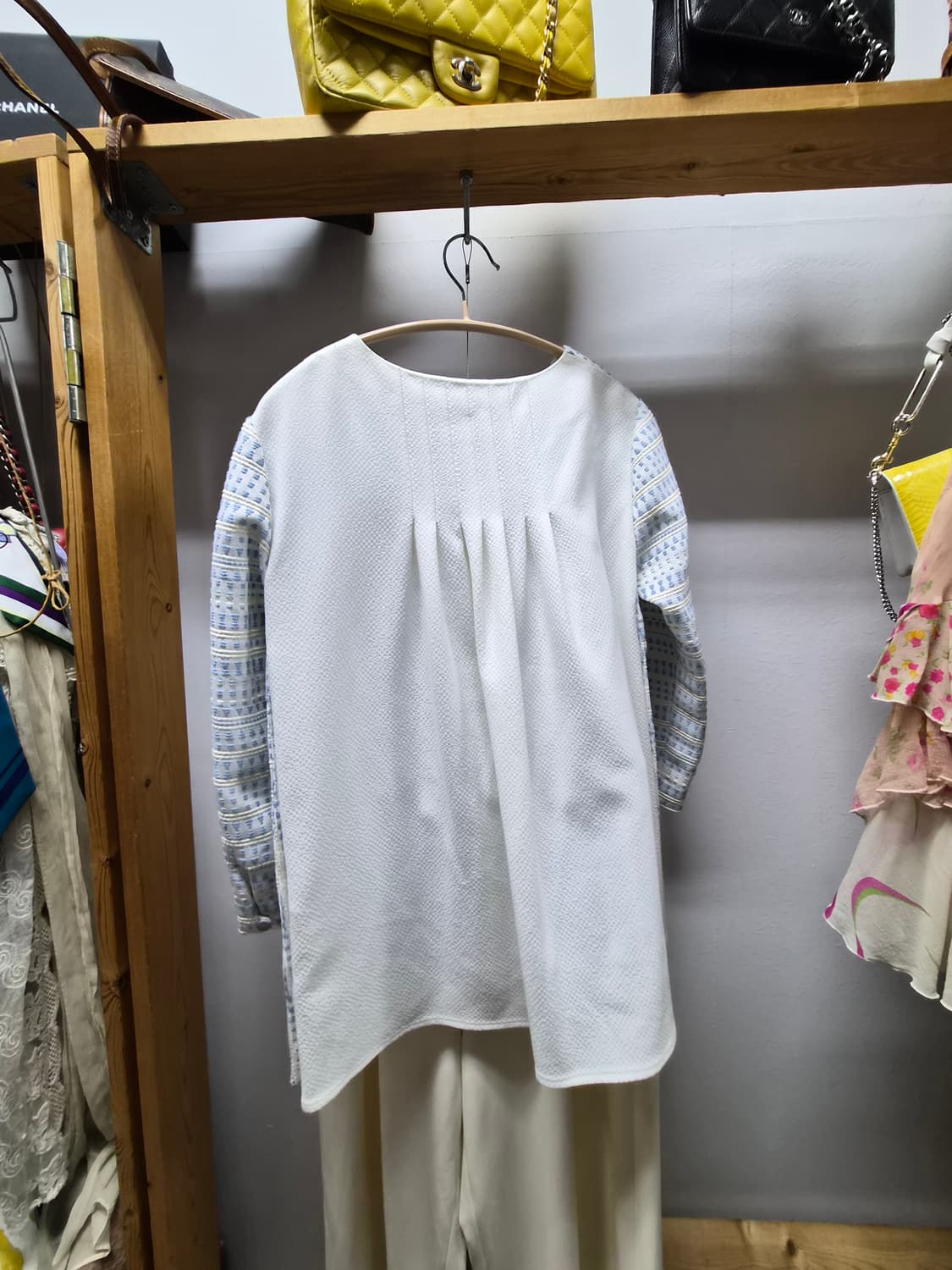 질바이질스튜어트 패턴 블라우스. 나이스크랍 와이드팬츠 상품이미지5