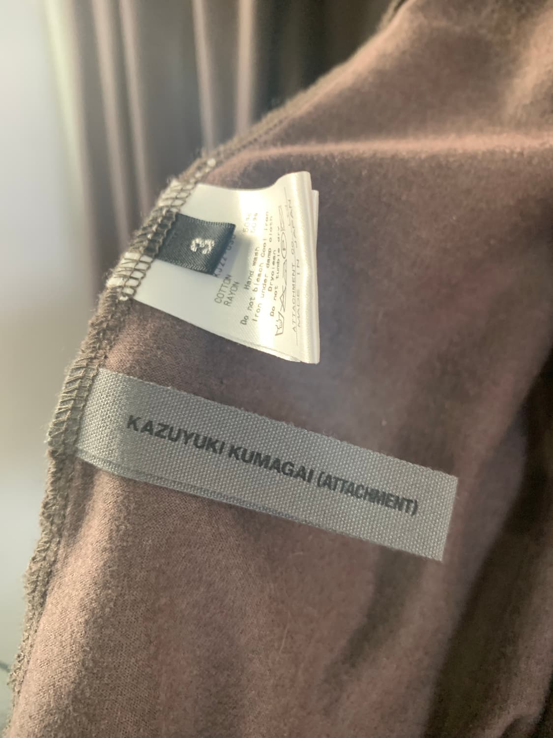 카즈유키 쿠마가이 어태치먼트 드레이프 가디건 상품이미지3