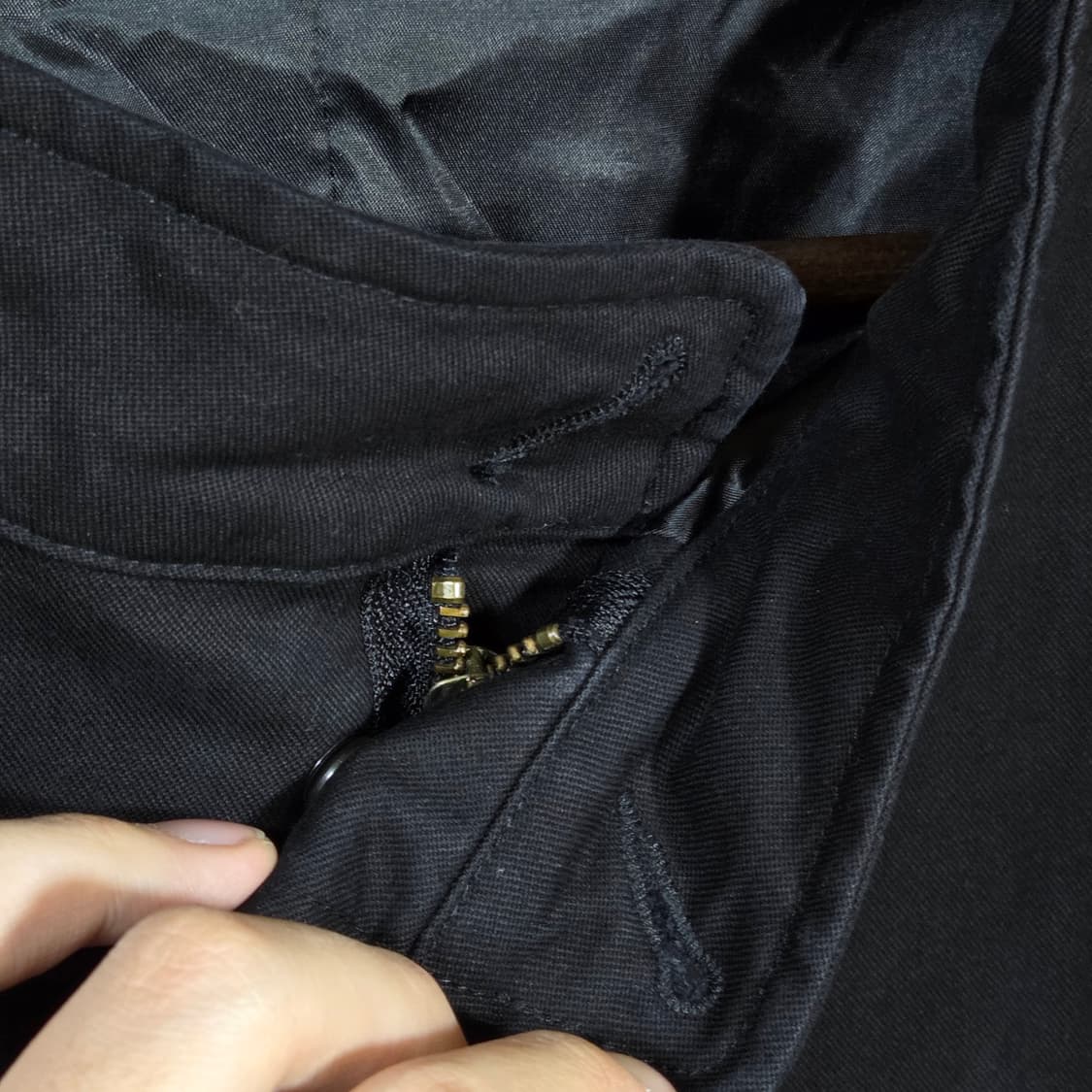 블랙 오버핏 크롭 코튼 자켓 상품이미지3