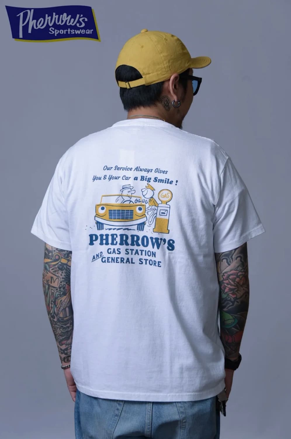 페로우즈 가스스테이션 반팔 티셔츠 PHERROW'S 상품이미지4