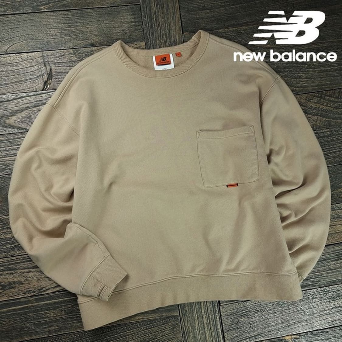 [뉴발란스] 호텔 SSC 오버핏 맨투맨 베이지 M19284 상품이미지1