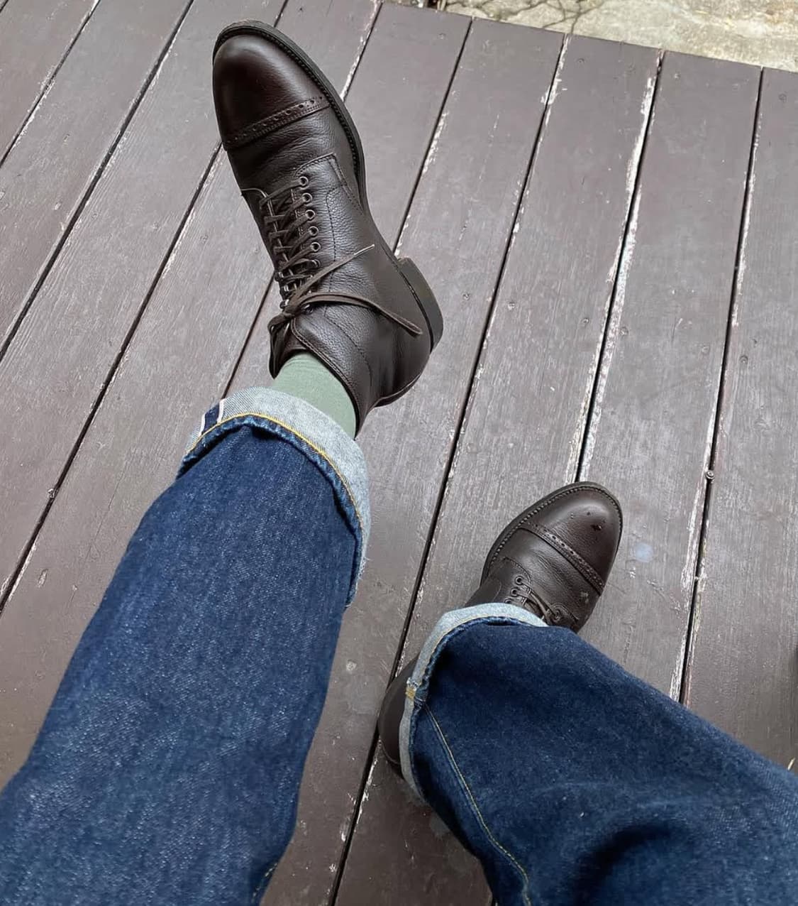 알든(alden) 그레인레더 캡토부츠 8.5d 상품이미지1