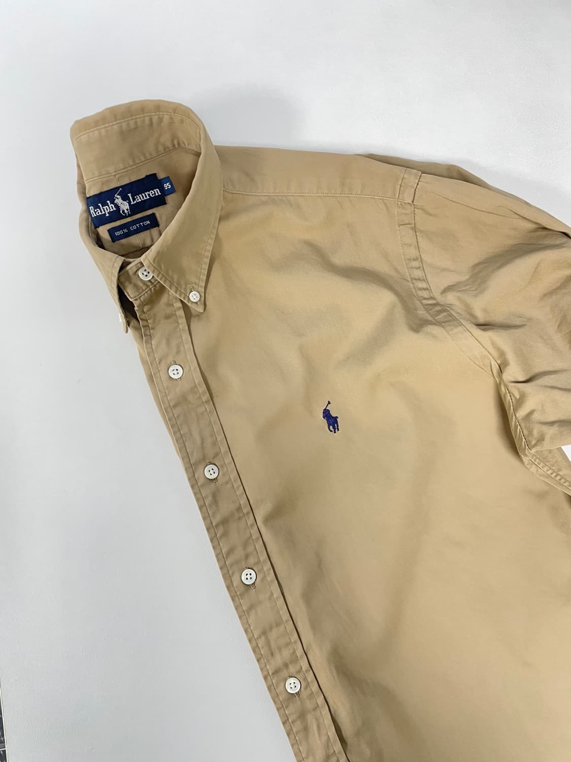 [M] 폴로 랄프로렌 코튼 솔리드 셔츠 클래식핏 상품이미지3