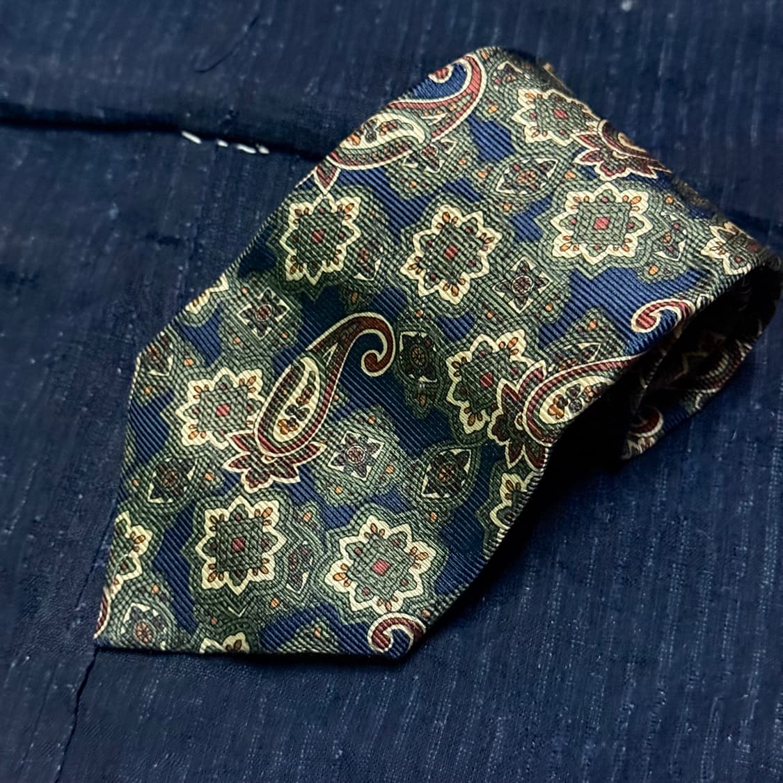 90's Condotti 패턴 실크 타이 상품이미지2