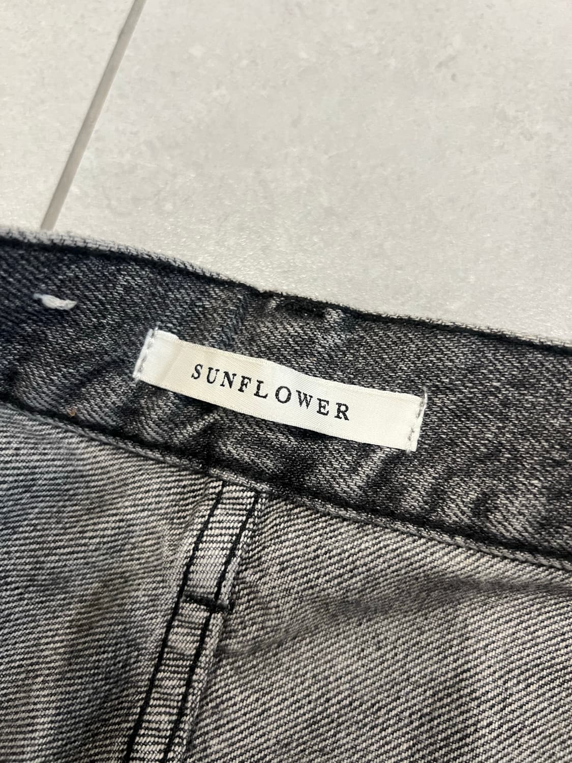 선플라워 와이드 트위스트 데님 블랙스톤 32x32 상품이미지4