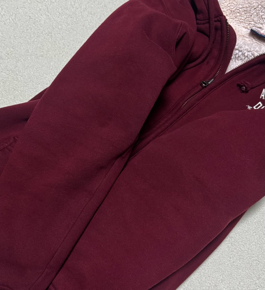 Dickies 디키즈 버건디 양털 후드집업 상품이미지4