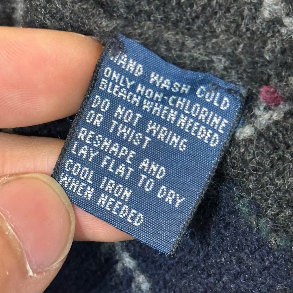 M 폴로랄프로렌 100% 램스울 아가일 브이넥 니트 상품이미지5