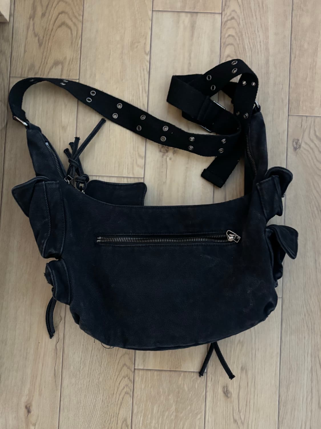 스키즘인듀싱 WASTED CARGO BAG CHARCOAL 상품이미지4