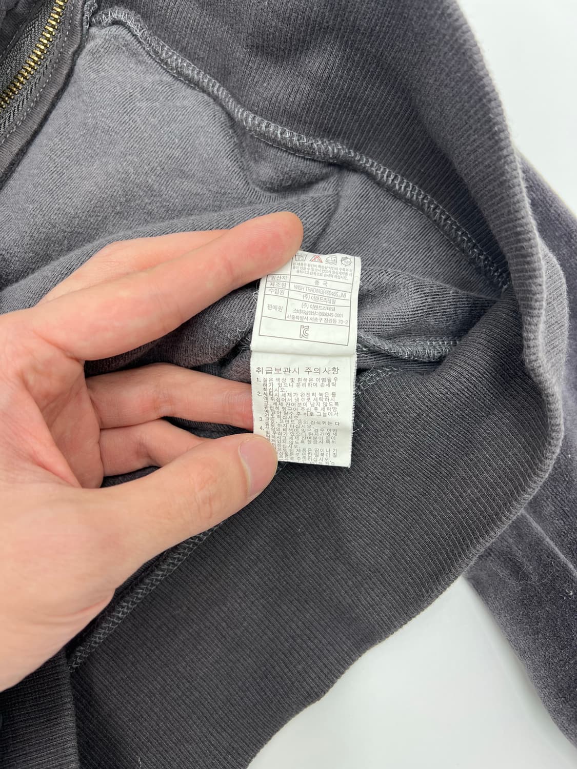 빈티지 벨벳 후드집업 상품이미지6