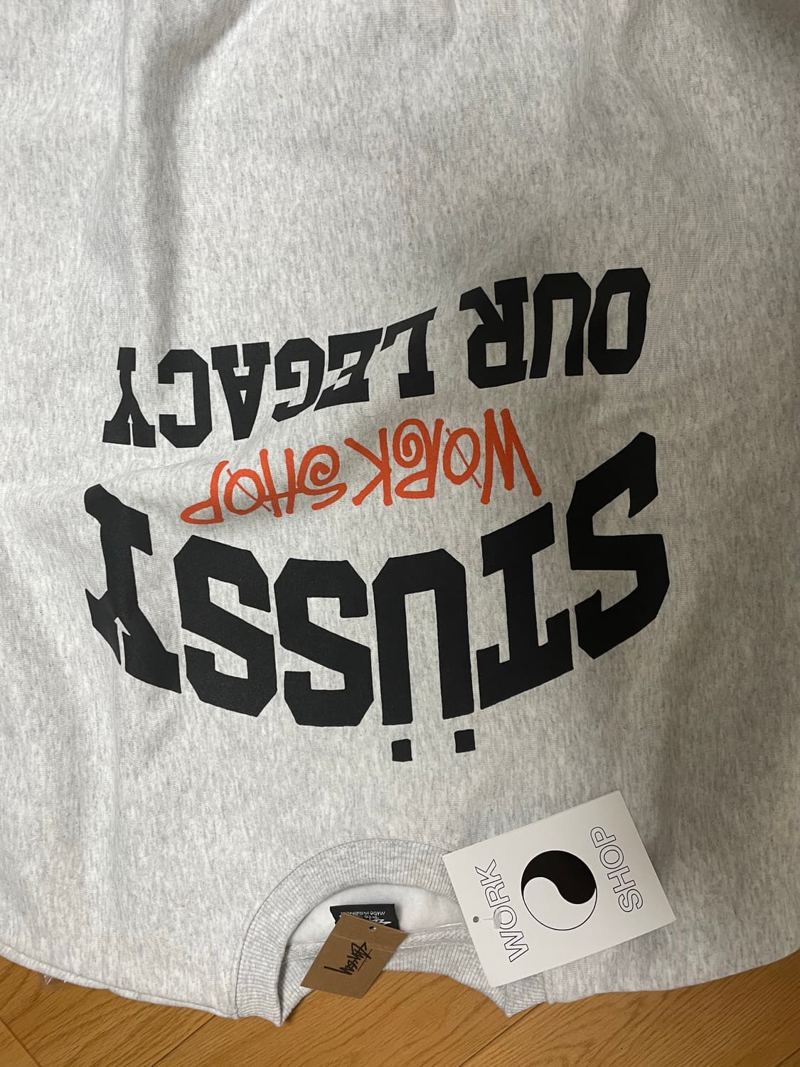 스투시 아워레가시 맨투맨 헤더그레이 M 상품이미지3